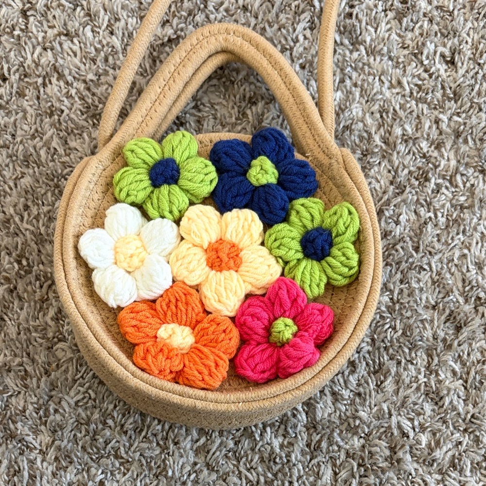 Colorful embroidered Floral Handbag